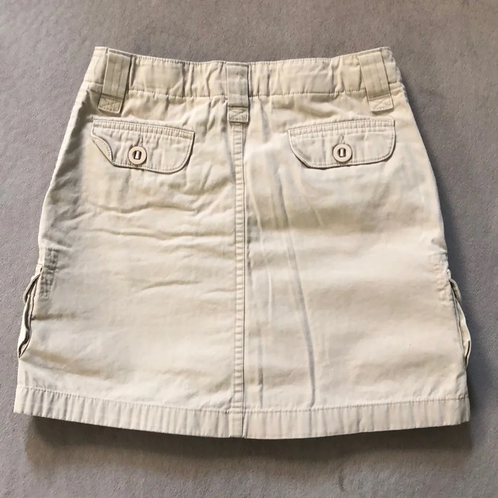 Land's End Skirt Girls Size 10 Tan Khaki Cargo‎